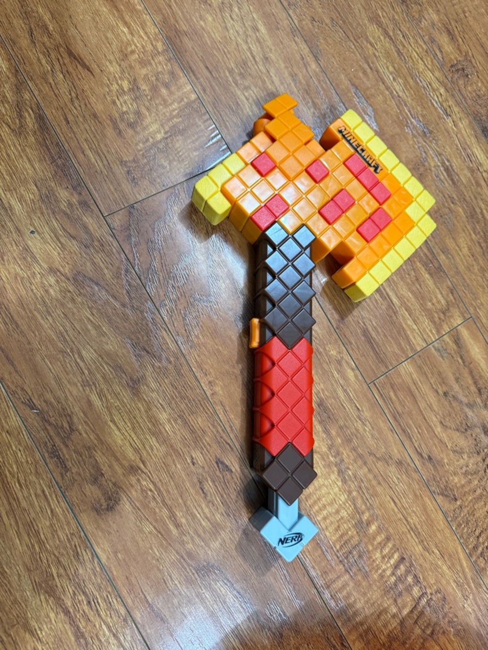 Nerf Minecraft Firebrand Dart Blasting Axe (does not include beef bullets)